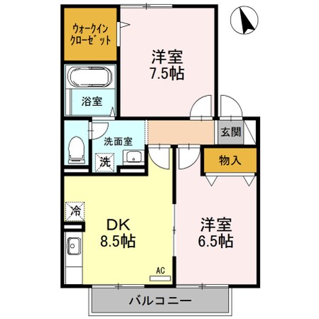 グランルミエールBの物件間取画像